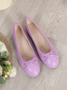 Multi Color Bowknot Ballet Flats for Women Comfortable Slip On Flat Shoes for Ladies Daily Wear