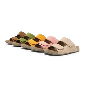 Multi Color Women’s Flat Slides Lightweight Comfortable Casual Sandals