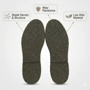 Natural Rubber Anti-Slip Shoe Sole Men’s Casual Leather Shoes Work Utility Footwear 1-2cm Thick Water Resistant
