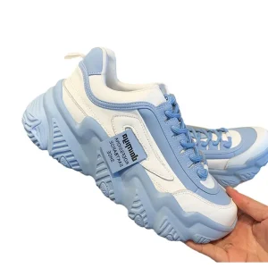 New Arrival Comfortable Lace up Loafers Female Platform Shoes Casual Women’s Fashion Sneakers