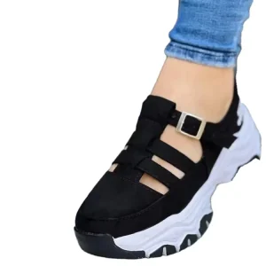 New Arrival Fall Winter Breathable Casual Lace up Fashion Thick soled Large Size Single Shoes Outdoor Sports Women Shoes