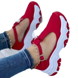 New Arrival Shoes Sneakers for Women Fly Knit Sport Shoes Winter Breathable Casual Lace up Fashion Thick soled Large Size Single