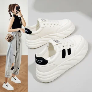New Arrival Women Fashion Casual Shoes Outdoor Platform Sneakers With Stripes Breathable Shoes shoes
