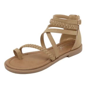 New Arrival Women Sandals Weave Solid Roman Beach Sandals Summer Non-slip Retro Ladies Shoes Female Trendy Flat Sandals