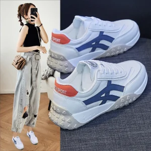 New Arrival Women’s Platform Sneakers Height Increasing PU Mesh Breathable Casual Running Shoes Ins Korean Style Streetwear
