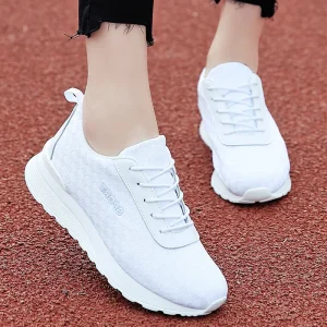 New Arrival Women’s Sneakers for Upper Rubber Outsole Durable Flat Shoes All Match Travel Running Platform Shoes