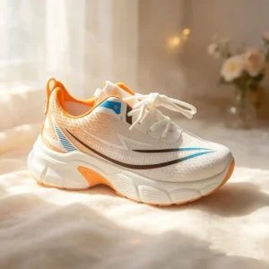 New Arrivals Breathable Cushioning Lace up Sneakers Women’s Fashion Sports Shoes Spring Autumn