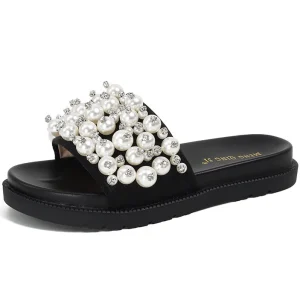 New Arrivals Summer Rome Cross Strap Women’s Flat Slippers Naked Color Beach Woven Belt Ladies Platform Sandals