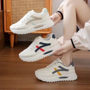 New Casual Women’s Running Shoes Trendy Breathable White Sneakers Sports Shoes for Spring Autumn
