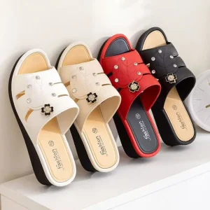 New Casual Women’s Slippers Women’s Casual Summer Slippers Women’s High Heeled Sandals