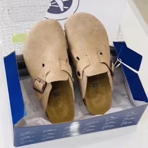 New Design Genuine Leather Women’s Clogs & Mules High Quality Suede Leather & Fur Custom Mule Shoes