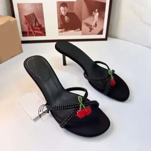 New Design High Quality Women’s High Heel Sandals for Casual Banquet Versatile High Heel Slippers for Daily Work