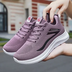 New Designer Summer Women’s Casual Sports Shoes Top End High Quality with Soft Sole Mesh Lining Solid Color Sneakers
