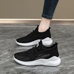 New Fashion Breathable Spring Platform Women’s Casual Outdoor Shoes Comfortable Lightweight Mesh Walking Shoes