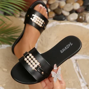 New Fashion Flat Sandals Thickened Heel Non Slip Ladies Slippers Indoor and Outdoor Women’s Shoes Slides Slippers