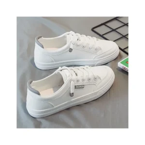 New Fashion Ladies Sneakers Walking Style Shoes Sneakers Pu Flat Sport Casual Shoes for Women