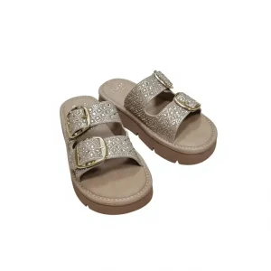 New Fashion Luxury Design Women’s Soft Slipper Shoes Sandals with Breathable Summer Outdoor Platform PU Hard Wearing