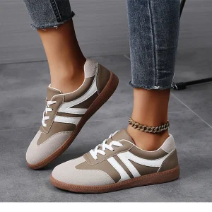 New Fashion Trend Women’s Casual Shoes College Style Soft Comfortable Flat Shoes Outdoor Sports Sneakers for Women and Ladies