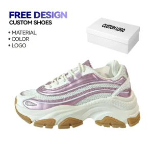 New Fashion Women’s Breathable Casual Sports Shoes Comfortable Anti Slip Sneakers for Spring Mesh Lining