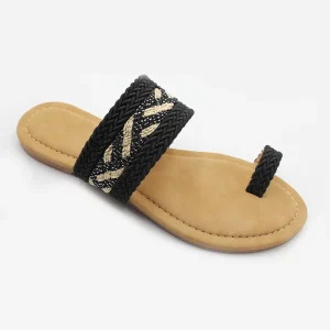 New Fashion Women’s Sandals Anti-Slip Soft Slippers Shoes Flat Toe Ring Sandals for Women and Ladies Leisure Sandals