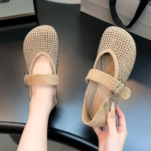 New Flat Ballet Shoe Girl School Shoe Women’s Casual Shoe Round Toe Flat Bottomed Women’s Single Shoes
