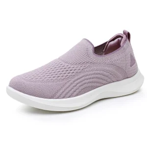 New High Quality Super Light Weight Women’s Walking Shoes Slip on Fashion Design Daily Fitness Sneaker Factory Export