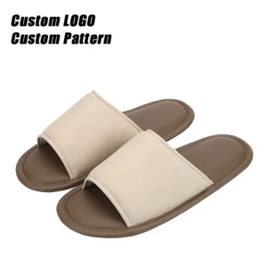 New Luxury Customized Logo Personalized Very Light Quiet Non slip Flat Sole Spa Hotel Summer Indoor Bathroom Slippers