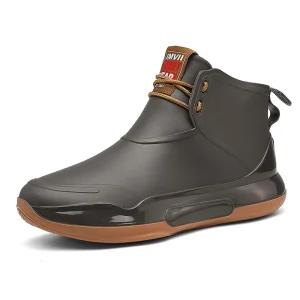 New Models Waterproof Short Women’s Rain Boots Customize Safety Work Shoes PVC Injection Boots Factory