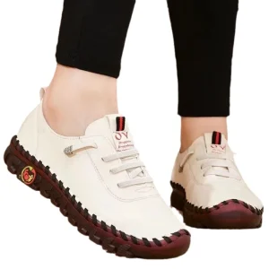 New Plus Size Women’s Casual Leather Sneakers Light Weight Casual Shoes Woman