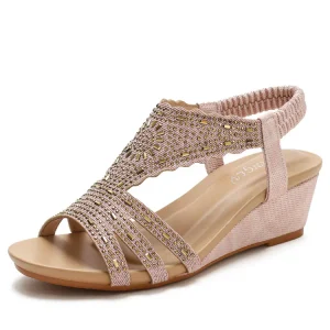 New Product Fashion Trend Sandals for Women Ladies Slope Heels Sandals Shoes Wedge Heels Sandal for Women