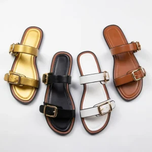 New Sandals with Buckles for Women’s Outdoor Summer Shoes Slippers Sandals