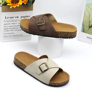 New Slides Sandals with Arch Support Flat Sandals Memory Foam Outdoor Slippers Women’s Sandals Women’s Slides Slippers