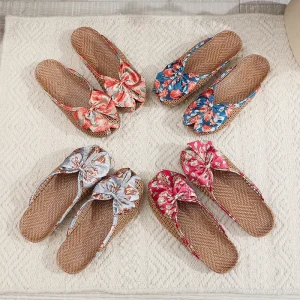 New Slippers for Men’s Summer Couple’s Home Breathable Indoor Rattan Grass Flooring Cool Slippers for Women’s