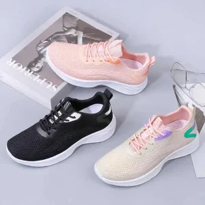 New Soft Sole Flying Woven Sports Casual Shoes Women’s Running Shoes Women’s Shoes