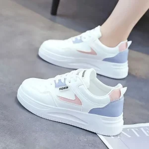 New Spring Autumn Women’s Sports Sneakers Trendy Chunky White Shoes Thick Sole Korean Style Instagram Non Slip for Students