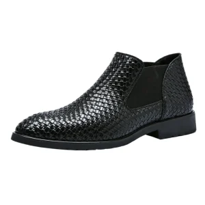 New Style Boots Men’s Women’s Height Increasing Dress Shoes with Slip Resistant PU Leather US Sizeboot