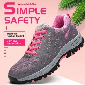 New Style Design Comfortable Breathable Factory Winter Low Cut Safety Steel Toe Shoes for Women