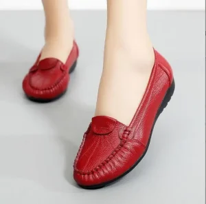 New Style Fashion Black Comfortable Flat Loafer Shoes Wear Casual Shoes Woman Ladies Flats Shoes