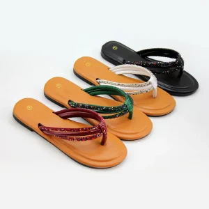 New Style Fashion Simple Woven Strap Lady Women Slippers Outdoor Sandals Flip-flops Lightweight Women’s Sandals