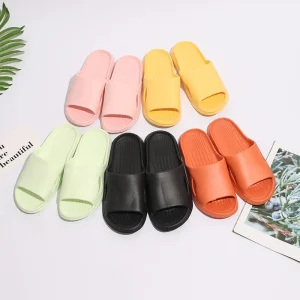 New Style Home Slippers Summer Non Slip EVA Upper Daily Casual Household Bathroom Couple Slippers