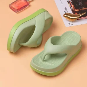 New Style Quick drying Waterproof Thick Bottom EVA Flip Flops Soft Comfortable Anti skid Slippers Flexible Light Weight Sandals