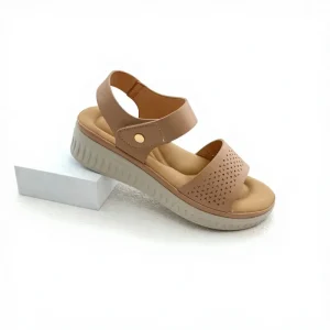 New Style Summer Spring Autumn Breathable Anti Slip Comfort Women’s Open Toe Wedge Sandals with PU Upper