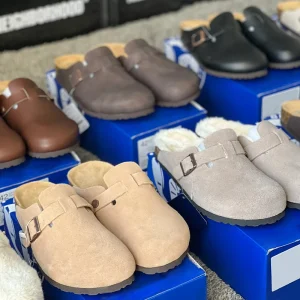 New Style Women’s Custom Eva Fashion Designer Ladies Mules Soft Leather Clog Slippers