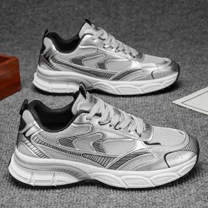 New Summer Breathable Mesh Casual Sports Shoes Thick Soled Shoes Height Increasing Walking Shoes