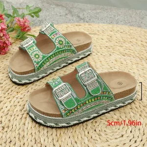 New Summer Home Slippers Women’s Men’s Sheepskin PVC Knit Fleece Indoor Non slip Leopard Pattern Peep Toe