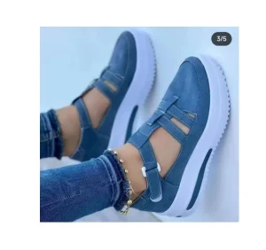 New Trend Women Casual Shoes Design Breathable Casual Shoes Platform Fashionable Bottom Laced Sandal