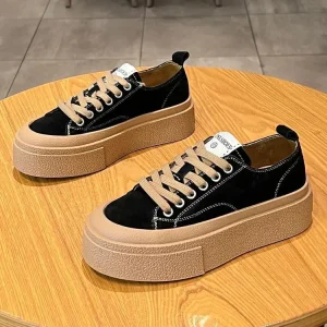 New Trendy Spring and Summer Sports Leisure Canvas Women’s Thick Soles Increase Fashion Shoes
