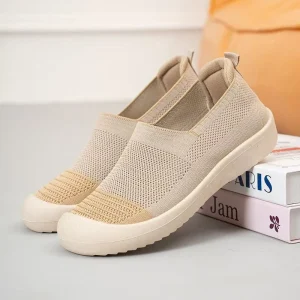 New Women’s Casual Shoes Simple Style Breathable Comfortable Round Toe Safe Soft Sole Lightweighr Walking Shoes