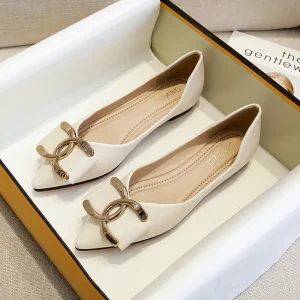 New Women’s Flat Pointed Toe Ballet Loafers Summer Casual Flat Shoes