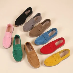 New Women’s Flat Slip-On Comfortable Loafers Casual Sport Shoes in Large Size 35-43 with Light Vibram Outsole